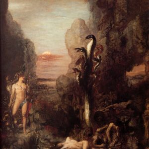 Hercule si Hidra din Lerna - Gustave Moreau - tablou canvas