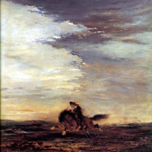 The Scottish Horseman - Gustave Moreau, reproducere canvas