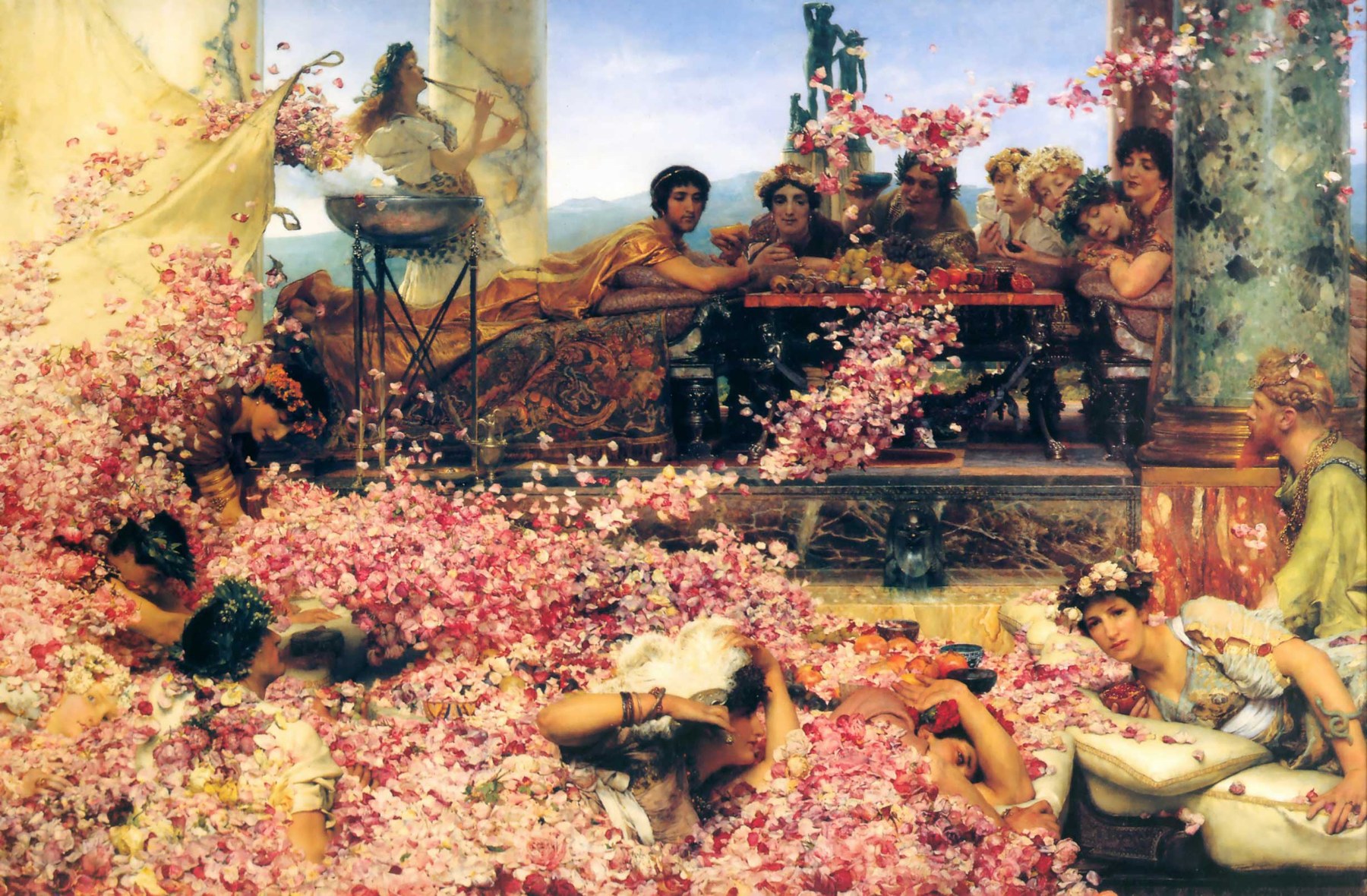 The Roses Of Heliogabalus - Lawrence Alma-Tadema, reproducere canvas