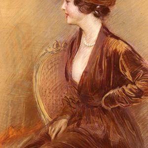 Cesar The Feathered Hat - Paul Cesar Helleu, reproducere canvas
