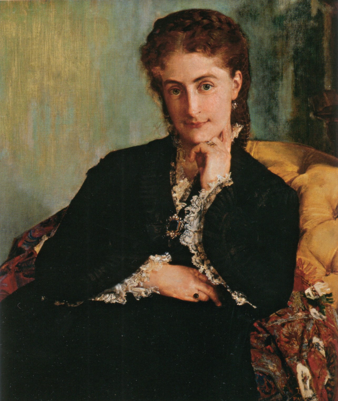 Baudry Paul Ritratto Della Signora Cezard - Paul Jacques AimBaudry, reproducere canvas
