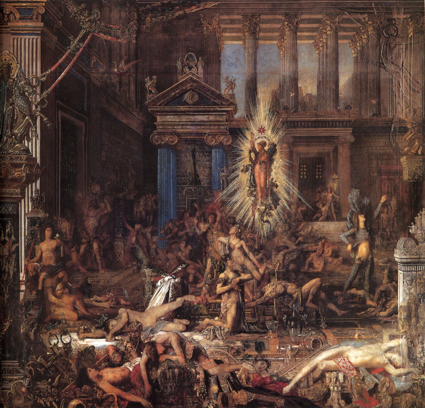 The Suitors - Gustave Moreau, reproducere canvas