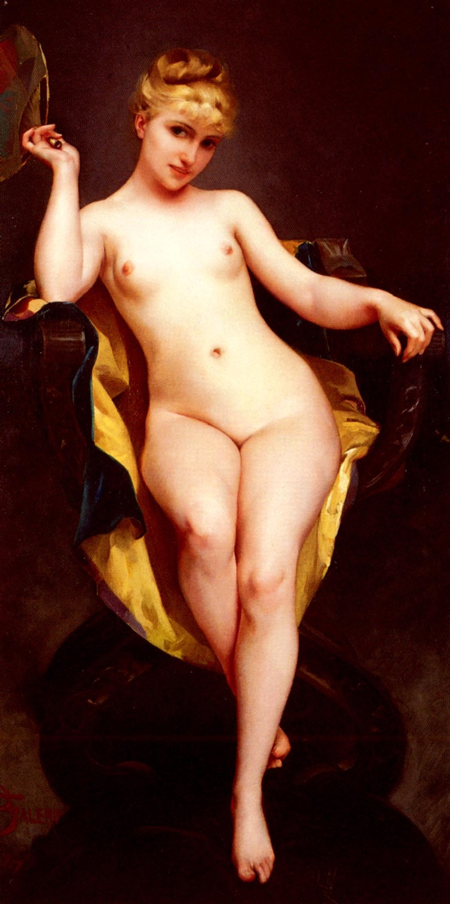 Riccardo La Pose - Luis Ricardo Falero, reproducere canvas