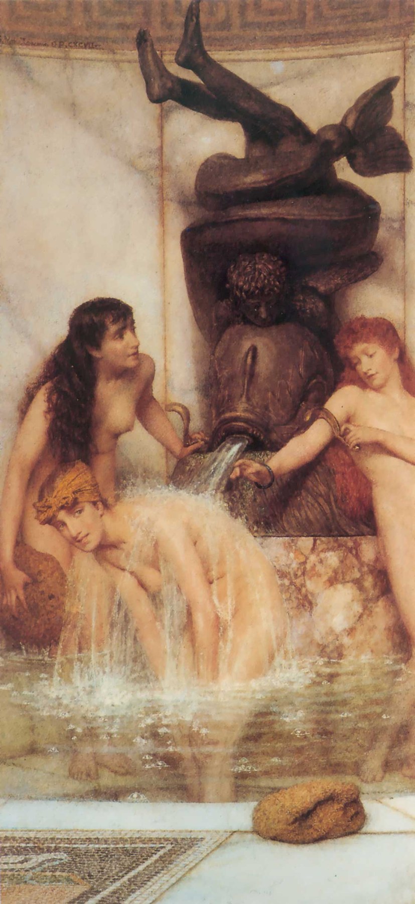 Strigils And Sponges - Lawrence Alma-Tadema, reproducere canvas