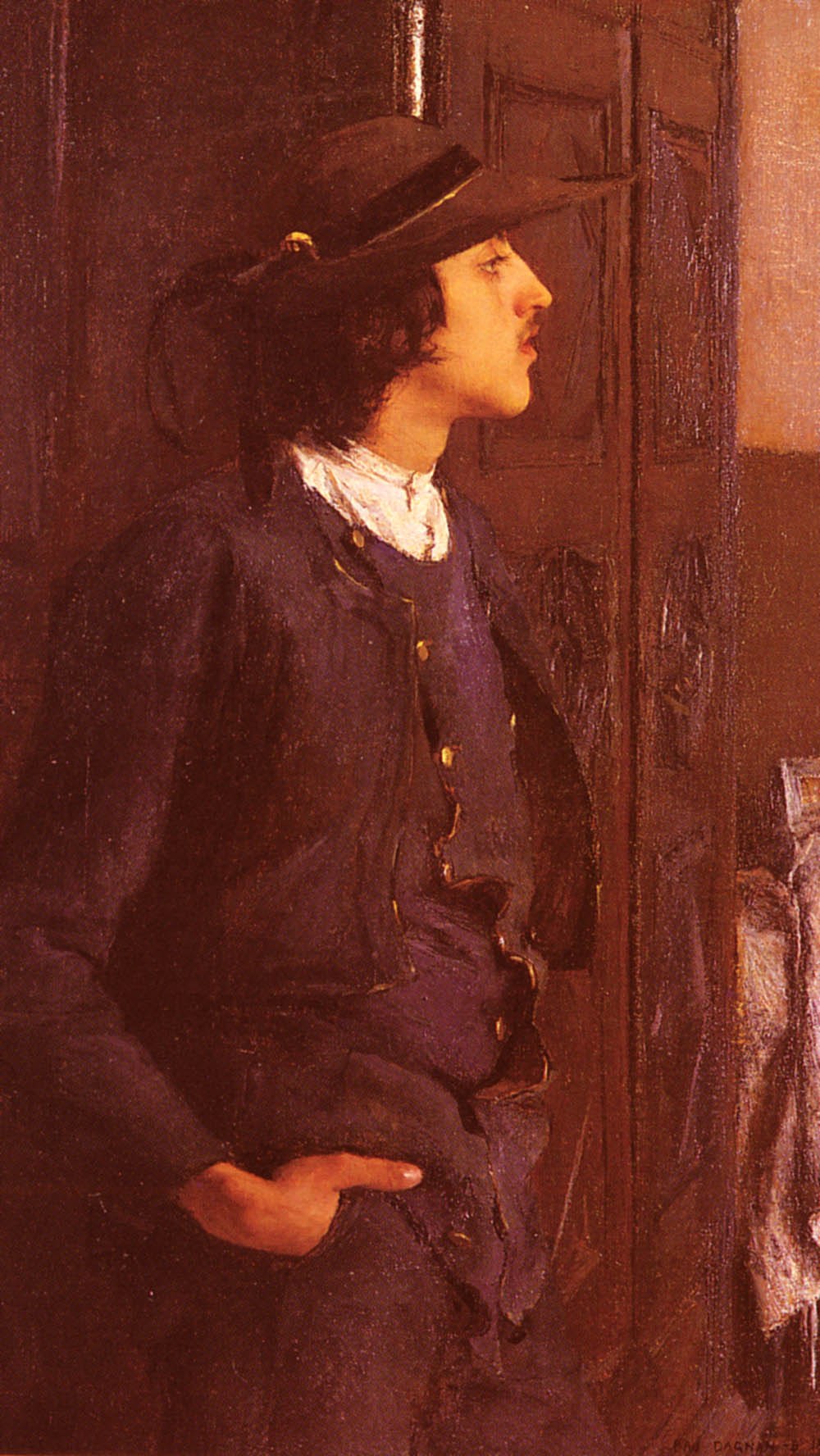 Dagnan Bouveret Pascal Adolphe Jean Jeune Homme Breton - Pascal-Adolphe-Jean Dagnan-Bouveret, reproducere canvas