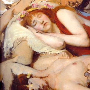 Exhausted Maenides After The Dance - Lawrence Alma-Tadema, reproducere canvas