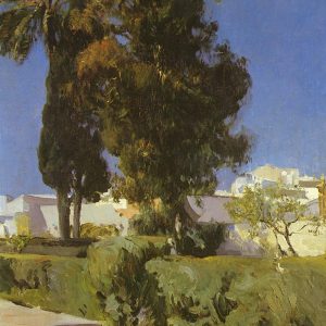 Sorolla Joaquin Jardines Del Alcazar - Joaquin Sorolla y Bastida, reproducere canvas