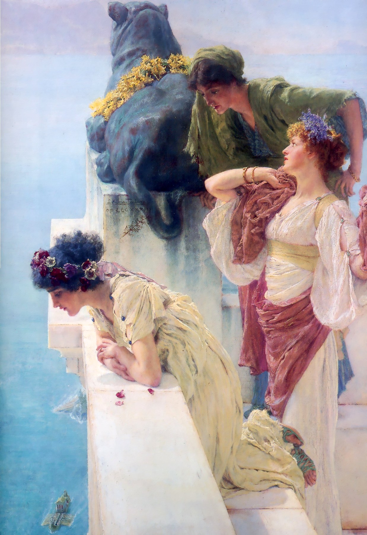 A Coign Of Vantage - Lawrence Alma-Tadema, reproducere canvas