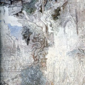 The Chimeras - Gustave Moreau, reproducere canvas