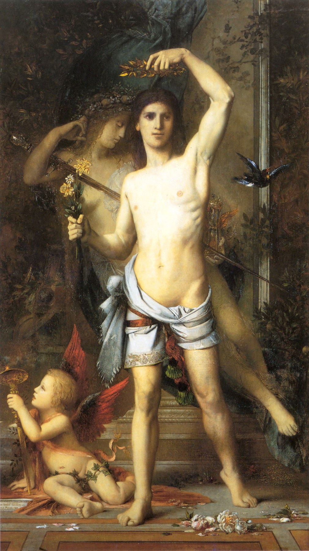 The Young Man And Death - Gustave Moreau, reproducere canvas