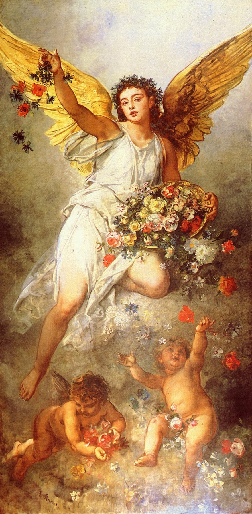 Peace - Ludwig Knaus, reproducere canvas