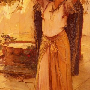 Arthur Spanish Lady - Frederick Arthur Bridgman, reproducere canvas
